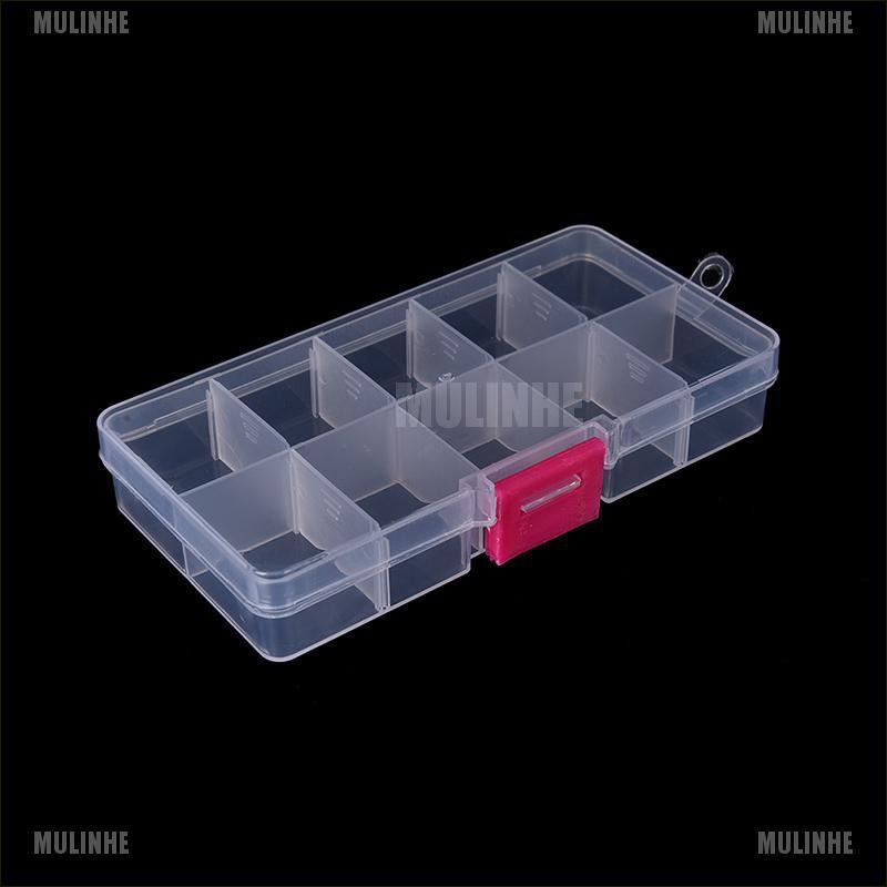 Hộp đựng trang sức bằng nhựa 10 ngăn điều chỉnh được tiện lợi