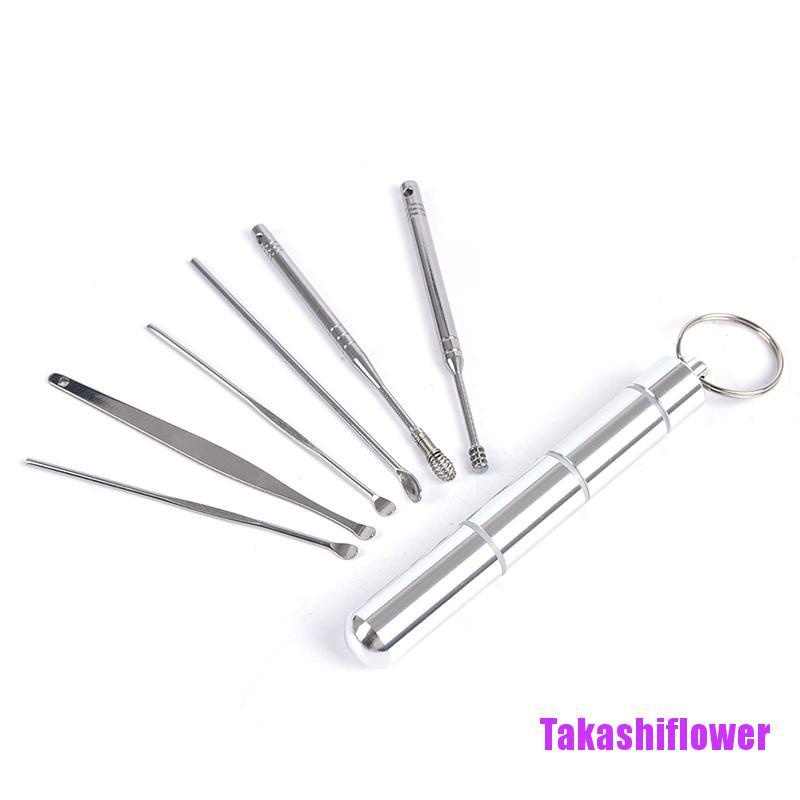 Bộ 6 Dụng Cụ Lấy Ráy Tai Bằng Inox Chuyên Dùng