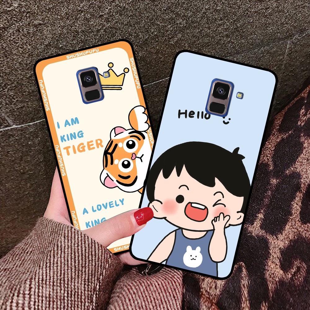 Ốp lưng Samsung A5 2018 / A8 2018 / A8 Plus / A8+ in hình mickey, hổ, kingtiger siêu rẻ T19 - T24