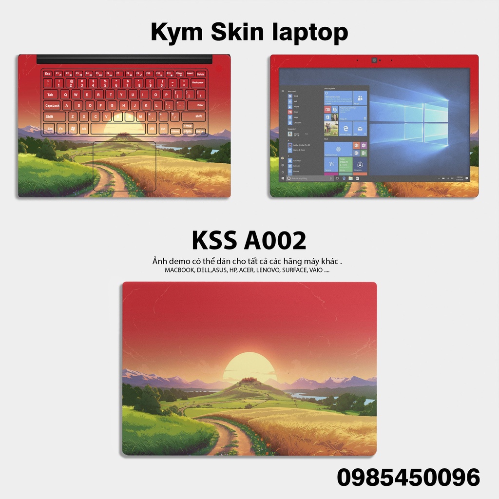 Miếng Dán Laptop Chủ Đề PHONG CẢNH THIÊN NHIÊN - Skin Dán Laptop CẮT SẴN theo từng MODEL máy