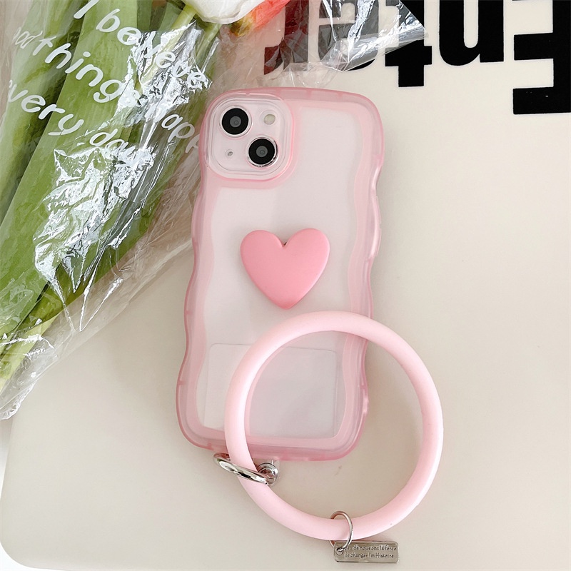 Ốp Điện Thoại Mềm Trong Suốt Màu Kẹo In Họa Tiết Có Dây Đeo Cho Iphone 7 8 SE 2020 7P 8P X Xs XR Xs max 11 12 13 Pro 11 12 13 Pro max