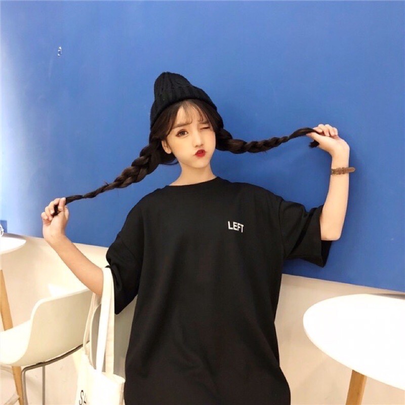 (CÓ SẴN) Áo phông, áo thun tay lỡ form rộng ulzang LEFT Unisex
