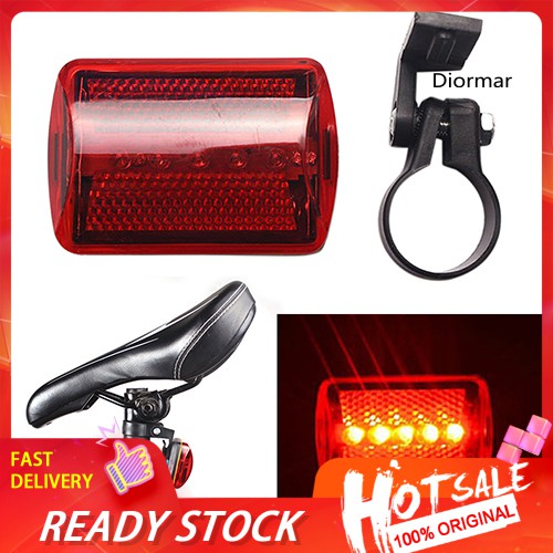 Đèn Led Hậu Cảnh Báo An Toàn Cho Xe Đạp 5 Led 7 Chế Độ