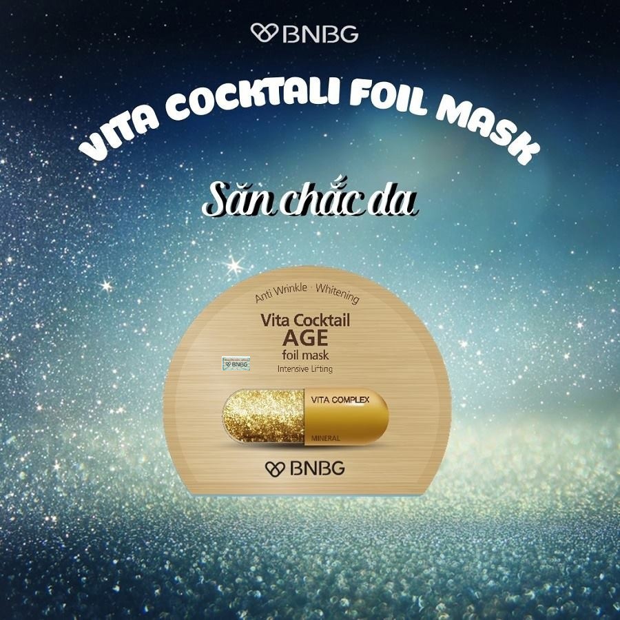 HỘP 10 Mặt Nạ Dưỡng Da BNBG Vita Cocktail Foil Mask