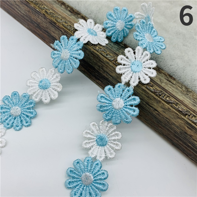 Cuộn Dây Ren Hoa Cúc 25mm Dài 1 Yard Dùng Làm Đồ Thủ Công