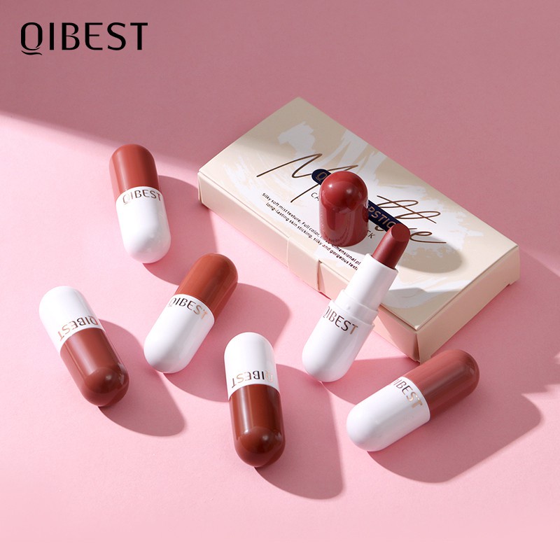 [Hàng mới về] Son môi mini dễ thương 6 màu tùy chọn chất lượng cao 9.26g