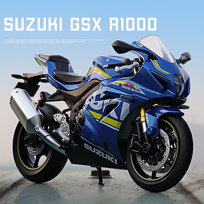 Mô Hình Xe Mô Tô Suzuki GSX R1000 Bằng Hợp Kim Tỉ Lệ 1: 12
