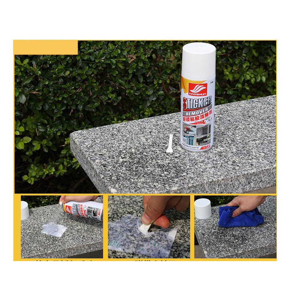 Chai xịt tẩy sạch mọi loại keo decal băng dính tem dán Haoshun Sticker Remove H1003 | BigBuy360 - bigbuy360.vn