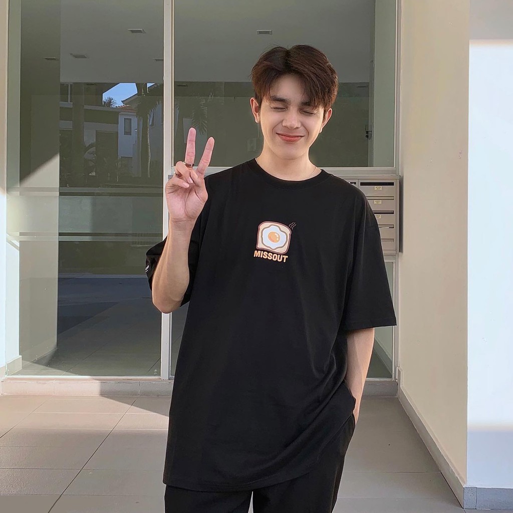 Áo Thun unisex missout  MST EGGS Trứng LOGO nam nữ Full Tag tay cổ | BigBuy360 - bigbuy360.vn