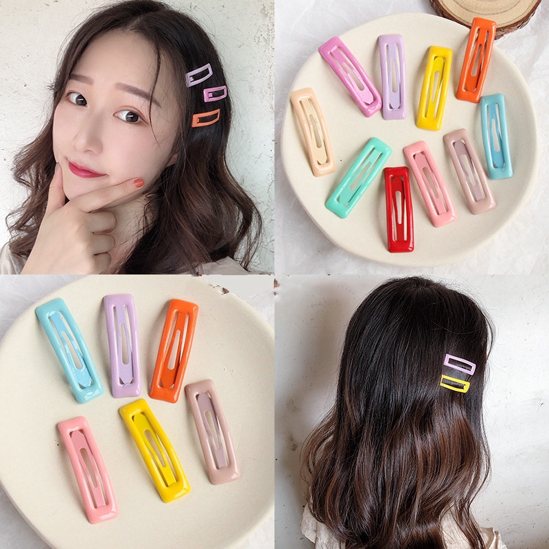 20 PCS/SET Cute Sweet Candy Color Girls BB Broken Hair Bangs Hairpin Hair Accessories