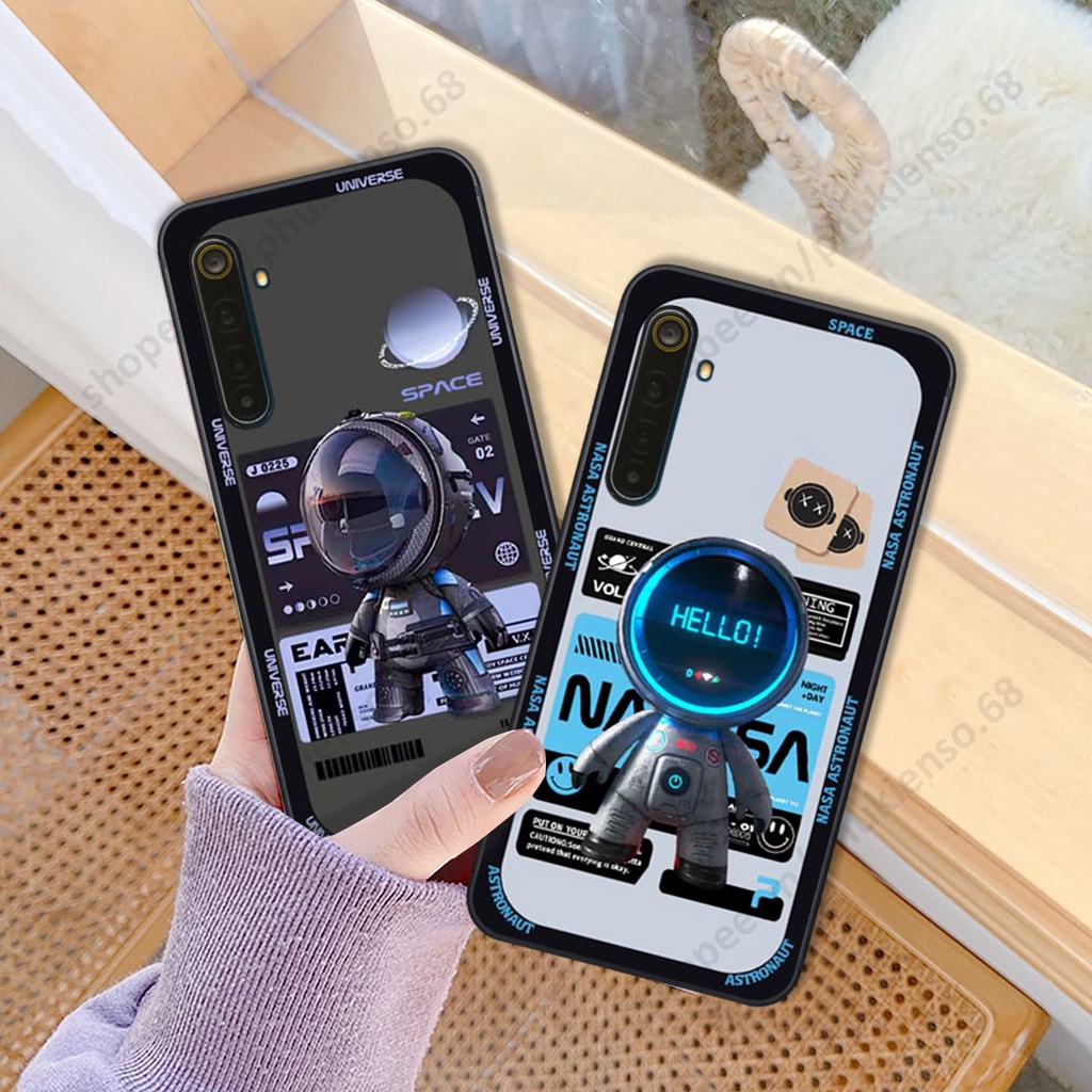 Ốp lưng Realme 6 / 6 Pro hình người máy, robot nasa đáng yêu dễ thương