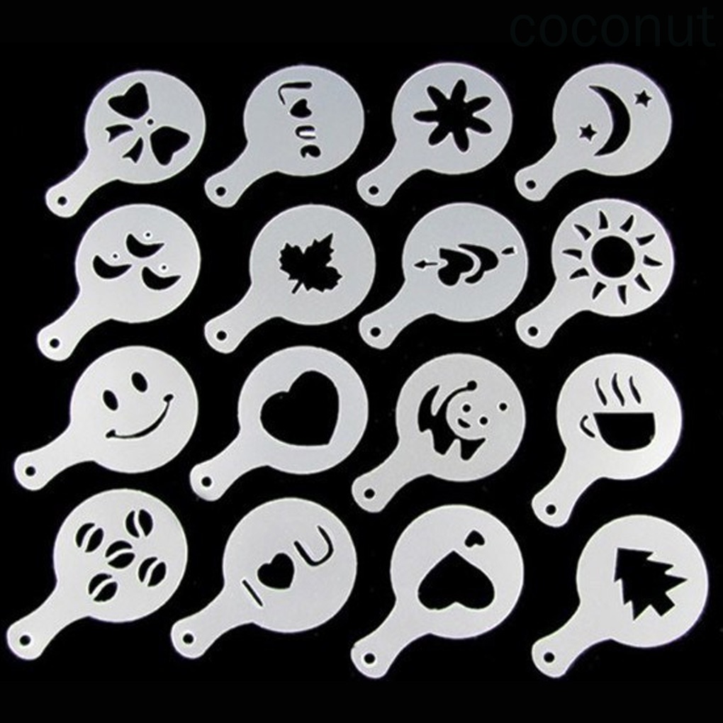 Khuôn Rắc Bột Trang Trí Café