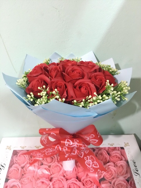 Quà tặng hoa hồng sáp bó tròn đẹp sang nhiều màu
