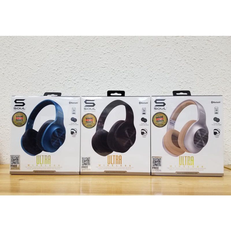 Tai Nghe Bluetooth Headphone Soul Ultra Wireless Dynamic Bass, Bluetooth 5.0 - Chính Hãng BH 12 Tháng