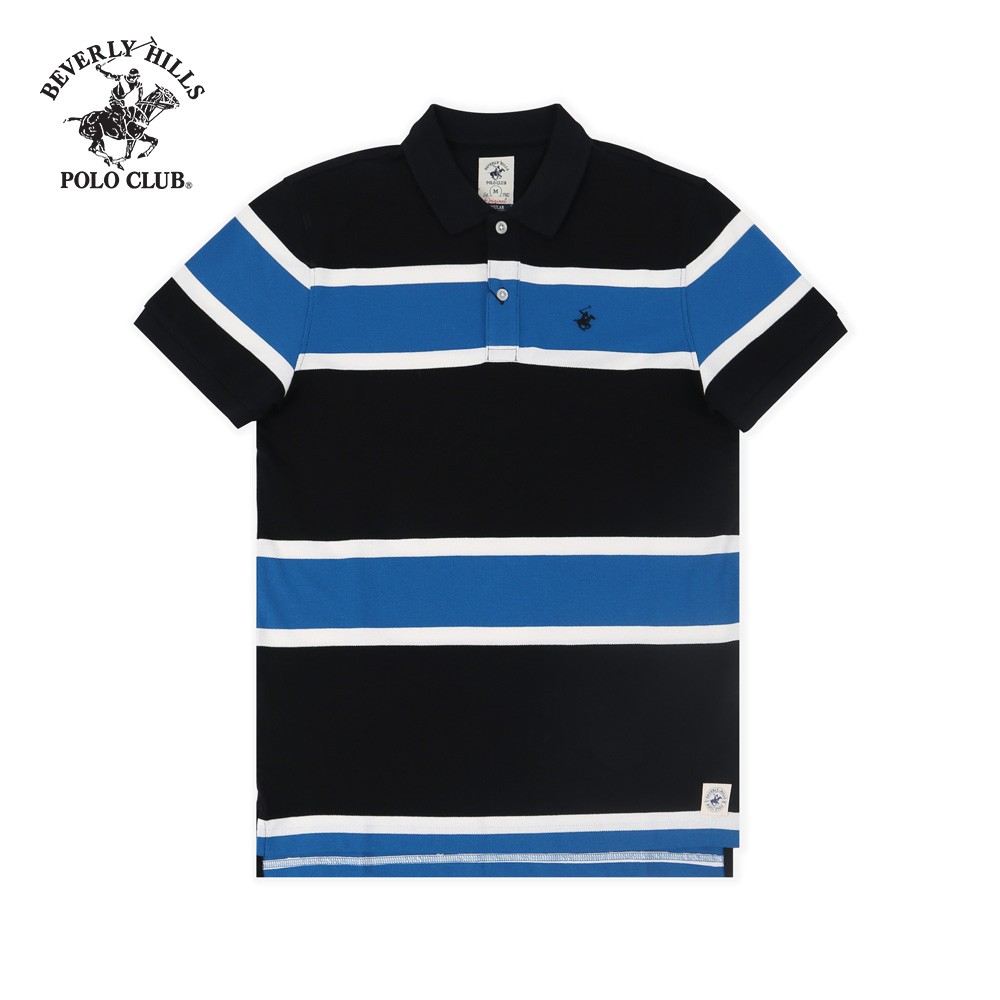 Beverly Hills Polo Club - Áo polo Ngắn tay Nam Regularfit Đen BK- BHPC PMRSS20TL062