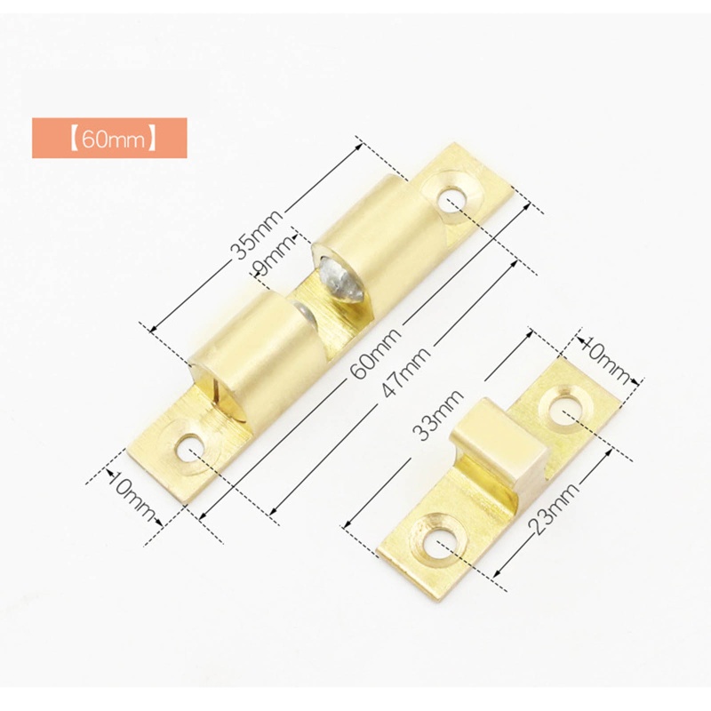 Bộ bản lề cửa bóng đôi bằng đồng nguyên chất chống gỉ