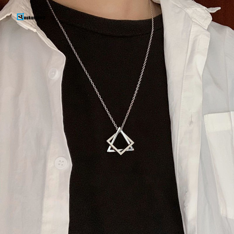 Dây chuyền kiểu xích bằng thép titan phong cách hiphop cho nam và nữ