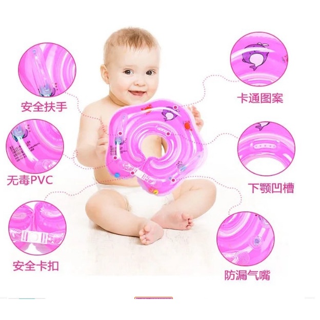 (HÀNG SẴN) Vòng Tay Bơi Trẻ Em Người Lớn Dày Dặn PB12