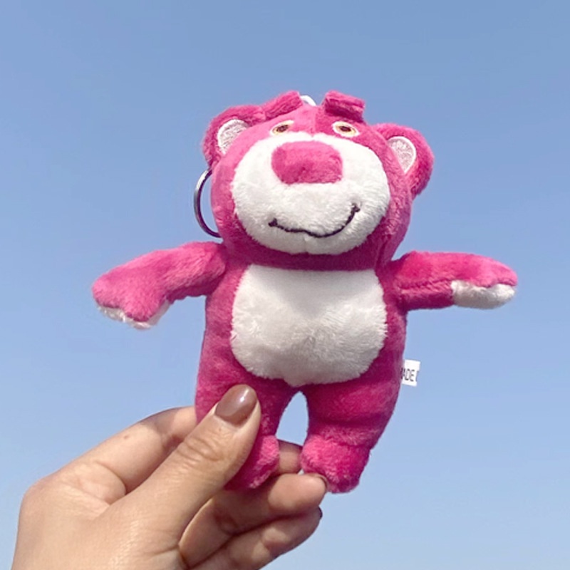 Đồ Chơi Thú Nhồi Bông Hình Gấu Hồng 12cm Đáng Yêu