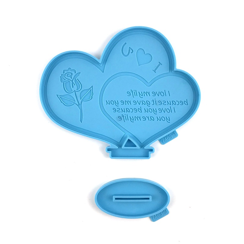 Khuôn Silicone Hình Trái Tim Làm Trang Sức Thủ Công Diy