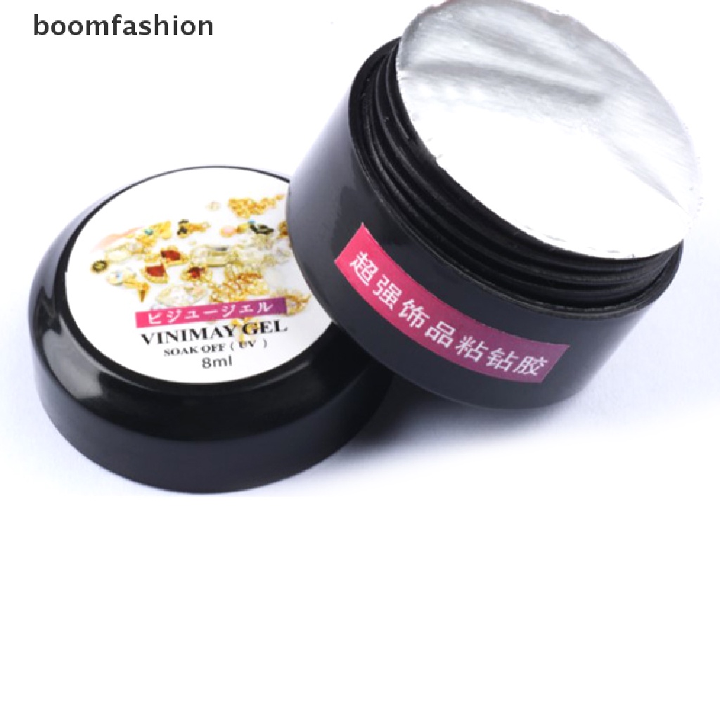 [boomfashion] 1Bottle Super Sticky 8ml UV Gel Nail Polish Glue Crystal Adhesives Transparent  [new]