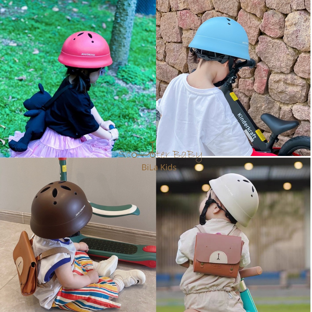 Nón, Mũ bảo hiểm cho bé SUNRIMOON từ 1- 5 tuổi, Scoot and ride chòi chân, thăng bằng, trượt scooter, đạp xe, tập đi