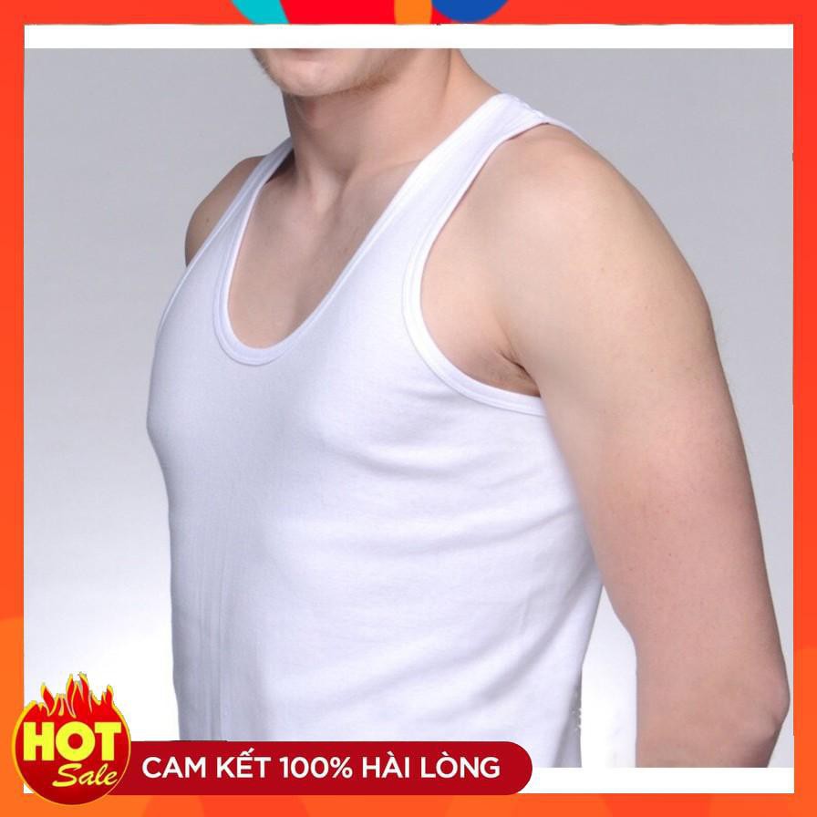 Áo lót nam 100% cotton trắng LEDATEX siêu rẻ