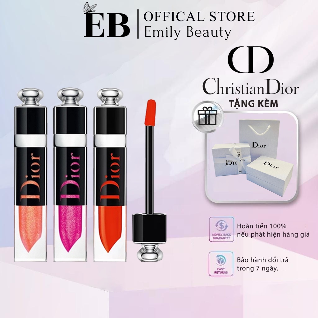 Son kem dưỡng môi Dior Addict Lacquer Plump Son có độ bóng nhẹ nhàng, giàu dưỡng chất, bền màu “khủng”