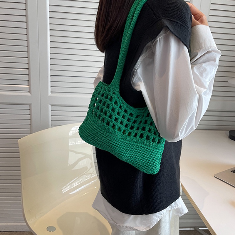 Túi Xách bucket Dệt Kim Thời Trang Cho Nữ