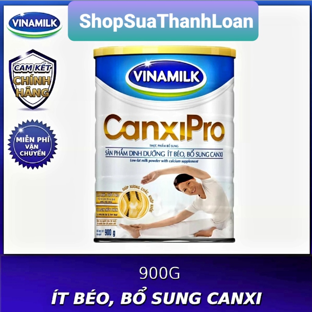 [HSD T3-2024] SỮA BỘT VINAMILK CANXI PRO HỘP 900G