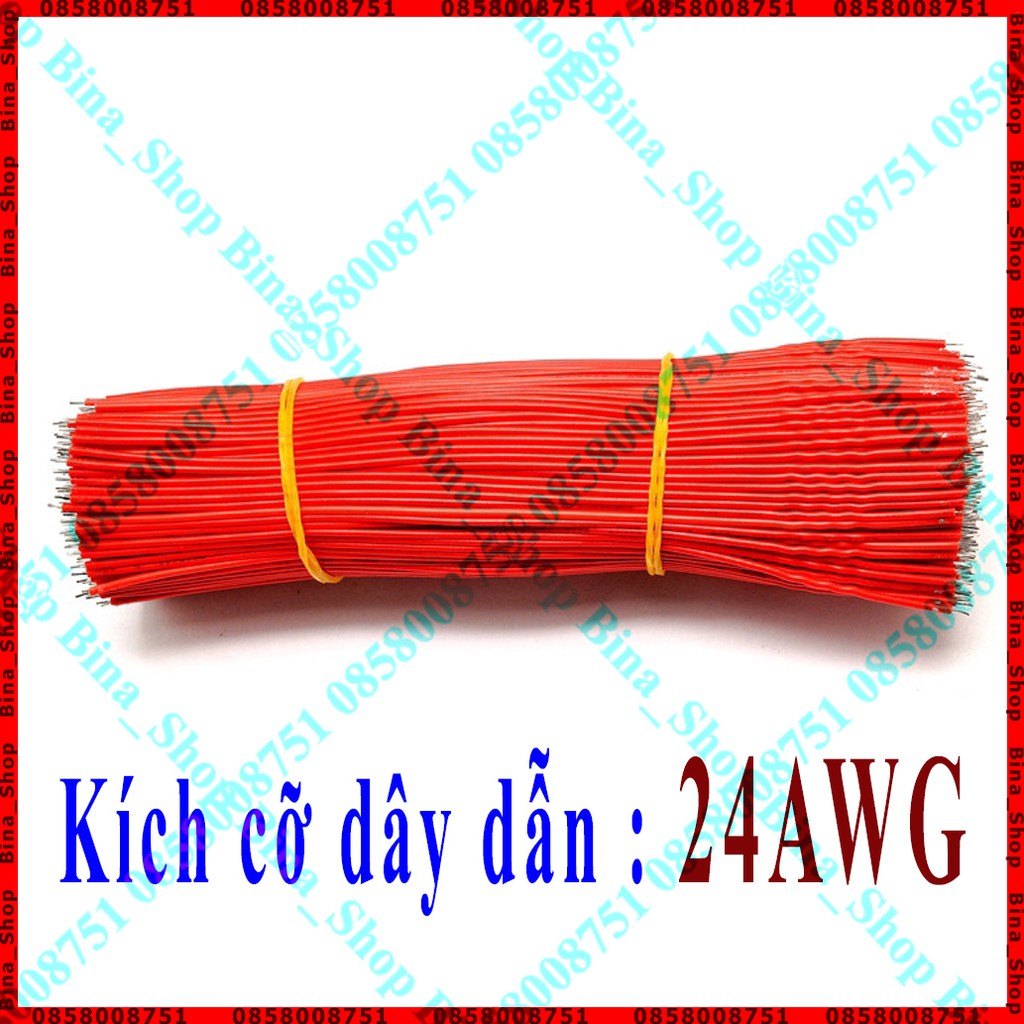 10 sợi dây điện đơn 24AWG tráng thiếc dài 10cm/20cm màu tự chọn