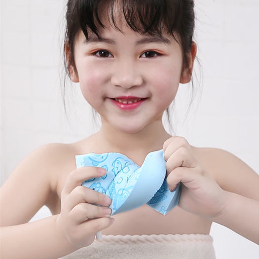 Mút tắm kì ghét, tẩy da chết PORORO Hàn Quốc nhiều màu dễ thương - Bông tắm bọt biển kỳ ghét