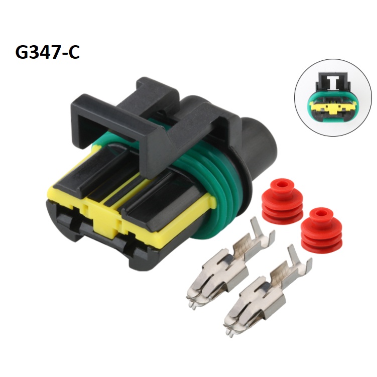 G347-Giắc cắm Đầu nối công suất cao dành cho ô tô 6.3MM 2 lỗ