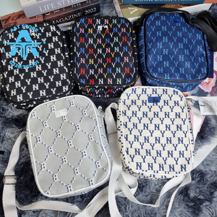 Túi Đeo Chéo MLB NY Vintage Đen Mini Bag Black Full Tag Code