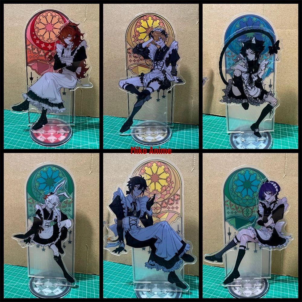 SUSANS Mô Hình Nhân Vật Hutao Zhongli Anime Bằng Acrylic Kèm Giá Đỡ