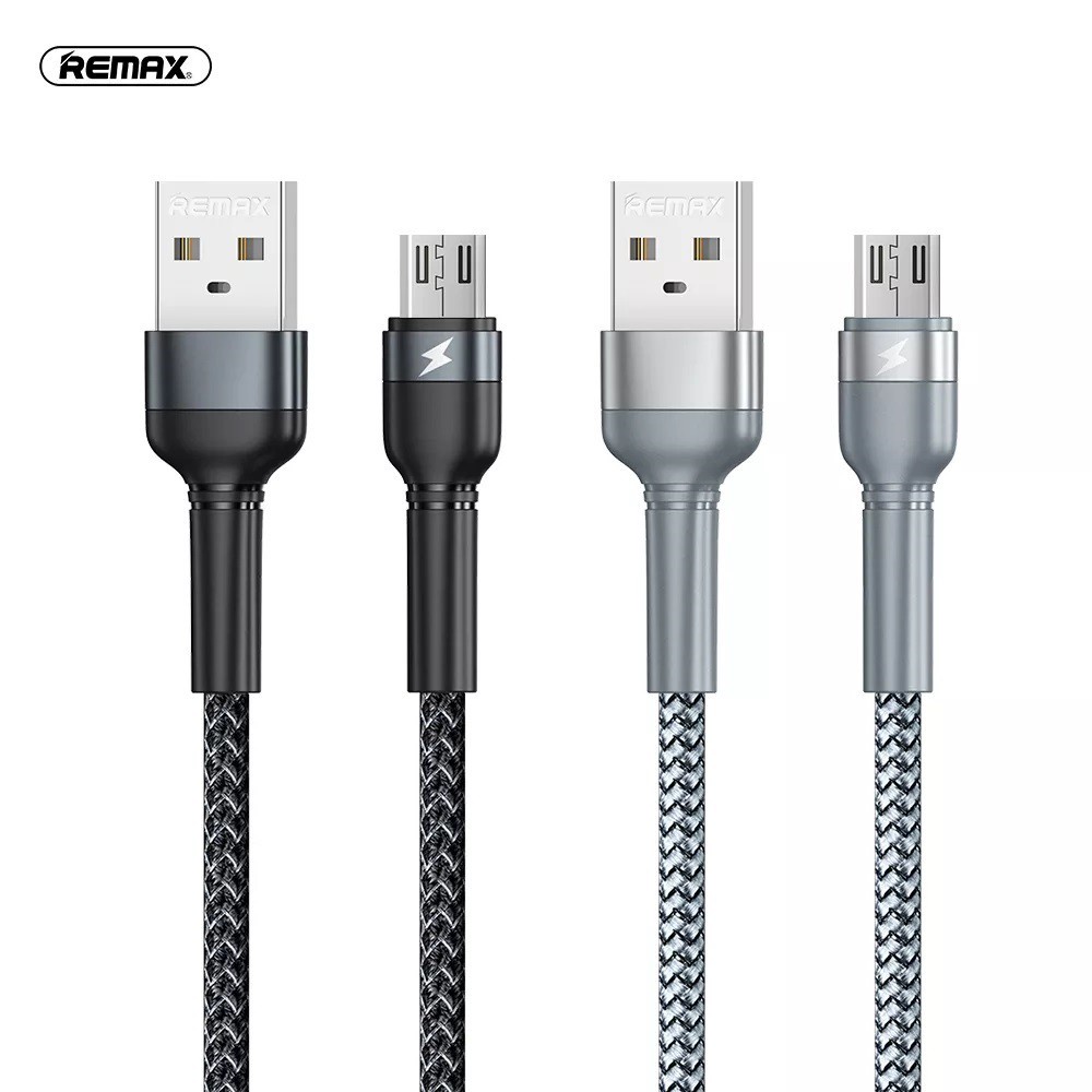 Cáp Sạc MicroUSB Chính Hãng Remax RC-124m Sạc Điện Thoại Có Cổng MicroUSB Dòng Sạc Tối Đa 2.4A Truyền Dữ Liệu Dài 1M