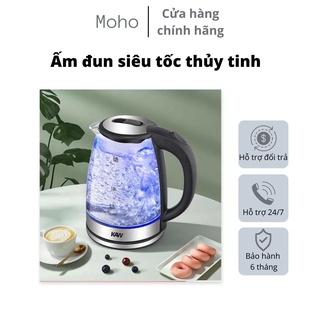 Ấm siêu tốc thủy tinh KAW RK1818 Dung tích 2L Đun sôi nước nhanh, An toàn, Tiết kiệm điện, Công suất lên tới 1800W