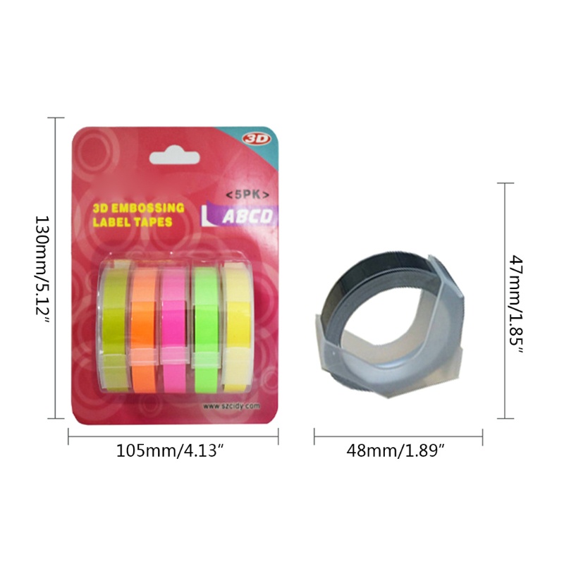 Bộ 5 Giấy Nhãn Dán 9mm x Chống Phai Màu Cho Cửa Hàng