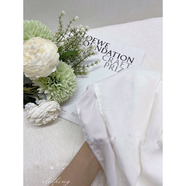 VÁY 2 DÂY LINEN CHUN LƯNG