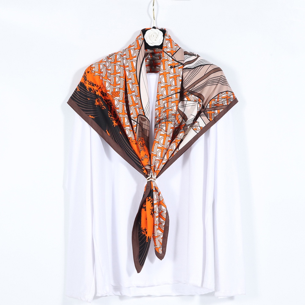 Khăn Choàng Lụa Chống Nắng Thoáng Khí 90cm (35.4inch) Thời Trang Cho Người Hồi Giáo Tudung WJ1007-57