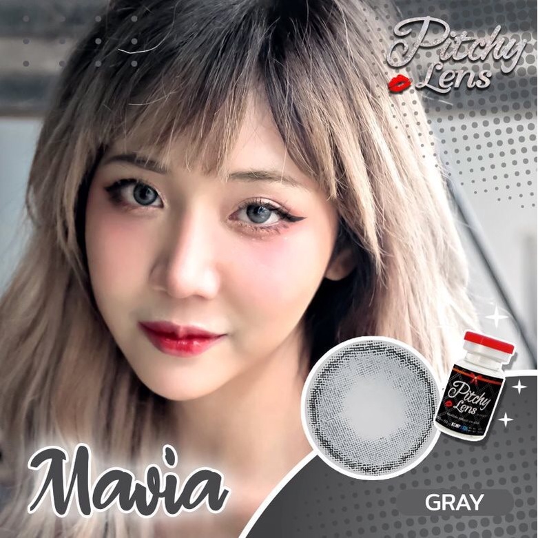 Kính Áp Tròng Màu Xám Contact Lens Pitchy-Plus+