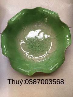 Bát lá sen xanh đk 30 cm