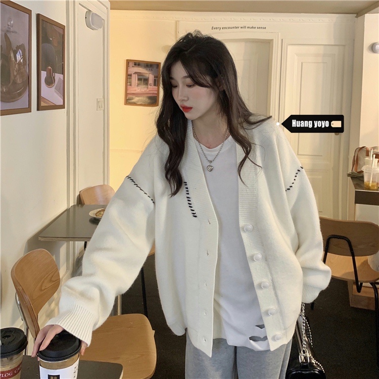 Áo len tay dài màu trơn phong cách Hàn Quốc thời trang cho nữ | BigBuy360 - bigbuy360.vn