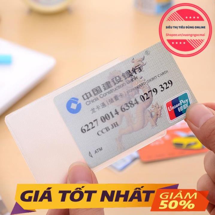 Túi vỏ bọc bảo vệ thẻ ngân hàng, thẻ sinh viên chống phai màu
