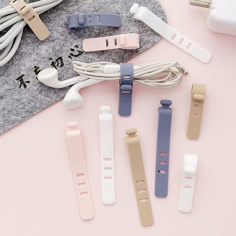 Dây Quấn Cáp Tai Nghe Bằng Silicone Màu Sắc Ngẫu Nhiên Chống Thất Lạc Tiện Dụng