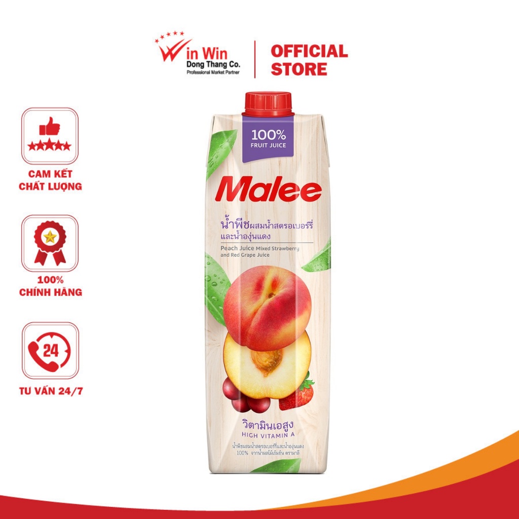 Nước Ép Đào Và Trái Cây Hỗn Hợp Malee 1L