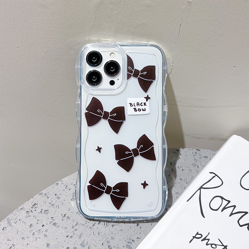 Ốp lưng iphone Ốp Điện Thoại Silicone Trong Suốt Họa Tiết Ren Cho iphone13Pro 11 / 12 xs / 7 / 8 / Dinuo case