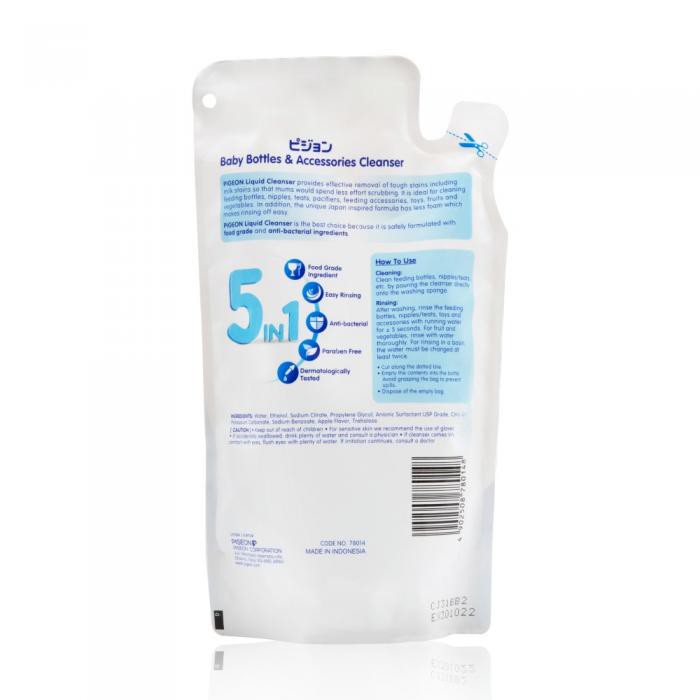 Dung dịch súc rửa bình sữa & phụ kiện Pigeon 450ml thay thế