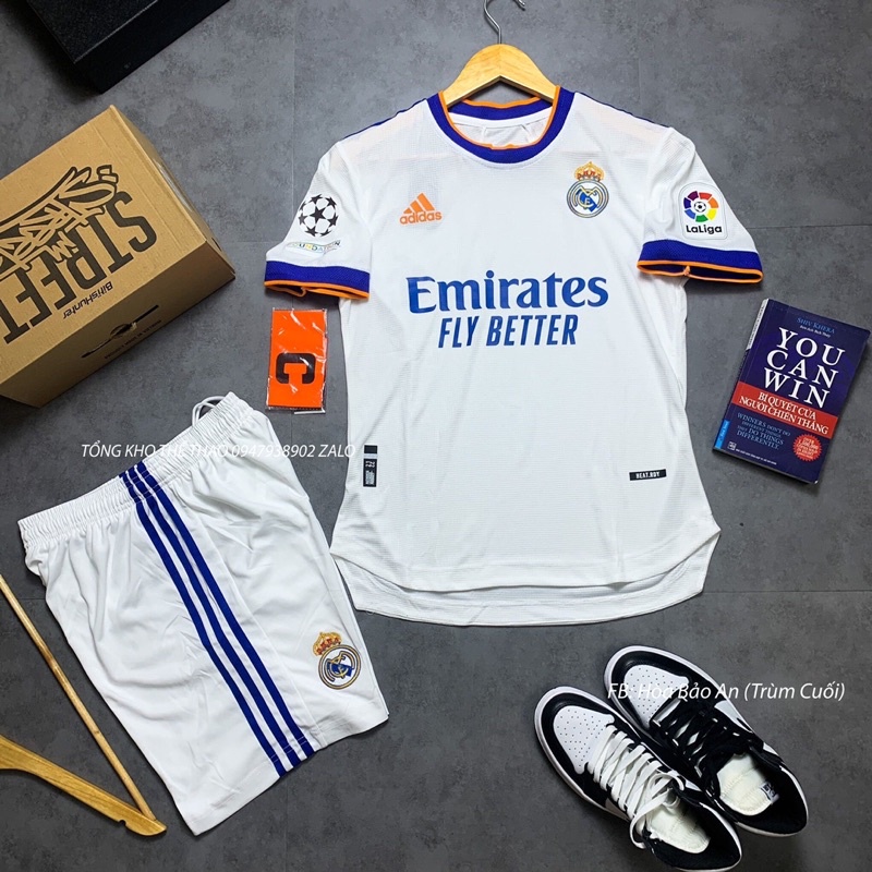 Bộ quần áo đá banh CLB Realmadrid 2022/2023 hàng cao cấp