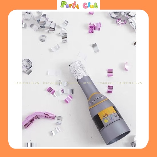 Phụt giấy hình chai rượu tạo bất ngờ